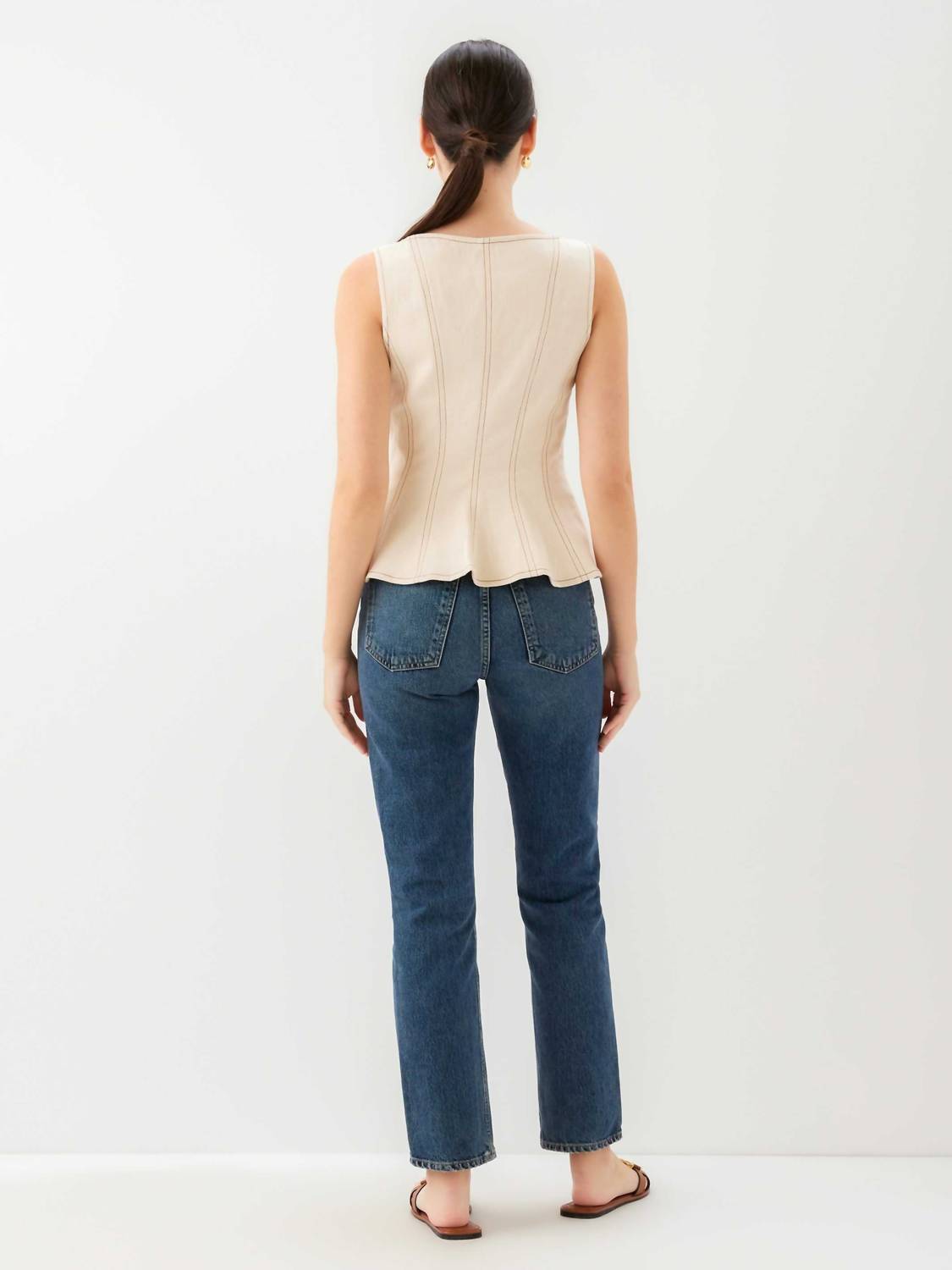 Fifteen Twenty - Women's Zoyla Contrast Stitch Top