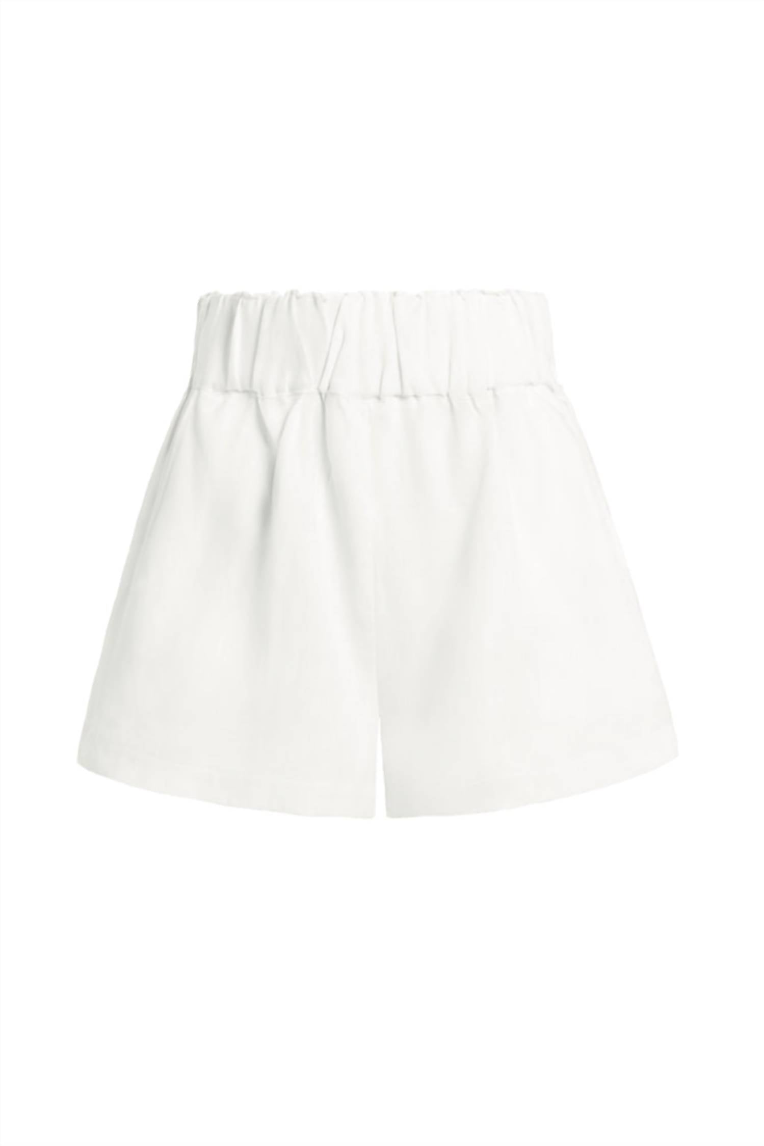 BONDI BORN Women's Universal Short in white - women's shorts - alternate view