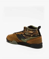 New Balance Men's Numeric 440 V2 Trail High Skate Shoes in brown black camo - men's sneaker - detail view