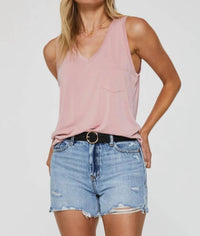 Another Love - Esther Breast Pocket Tank Top