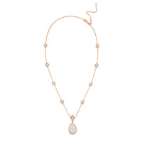 Diana M Jewels - Women's Pear & Round Lab-Grown Diamond Pendant Necklace (15.00 Ct) - Grand