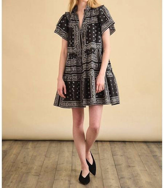 Hunter Bell - Merritt Bandana Print Mini Dress