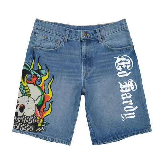 Ed Hardy - Men's Fire Cobra Skater Short