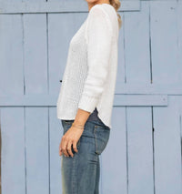 Wooden Ships - Crochet Anchor 3/4 Sleeve Top