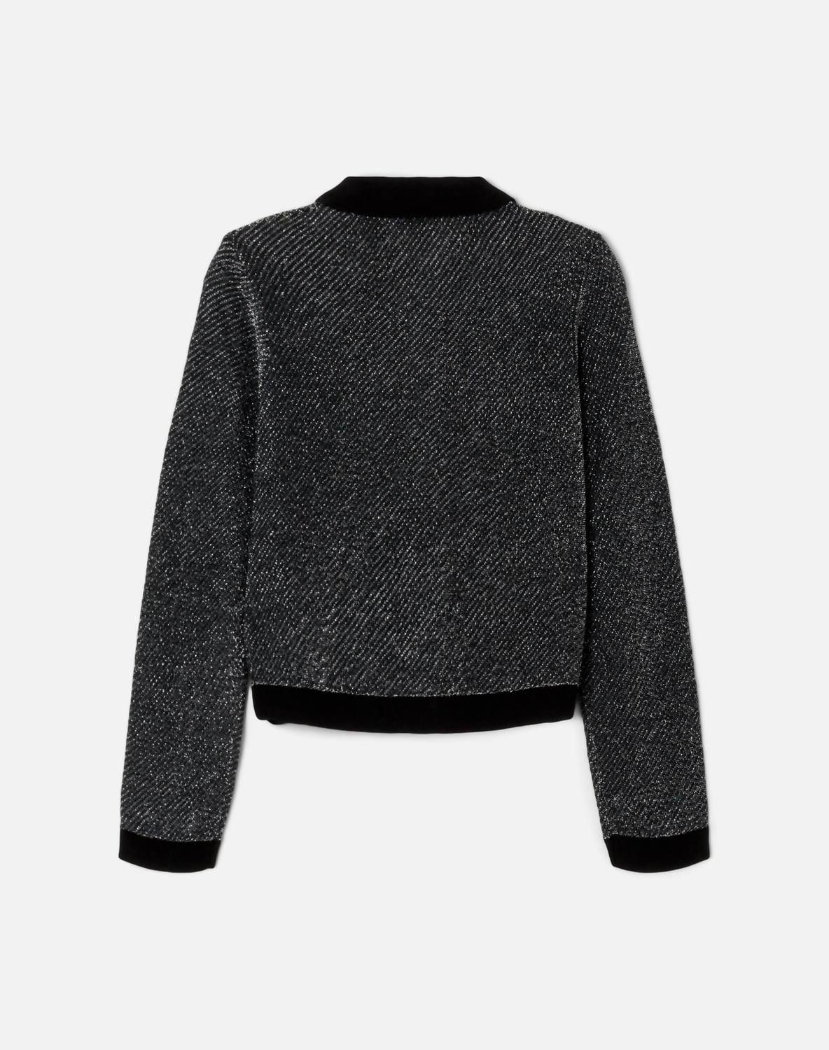 Re/Done - Lurex Polo Cardigan
