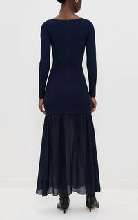 Line And Dot - Gemma Mix Media Maxi Dress