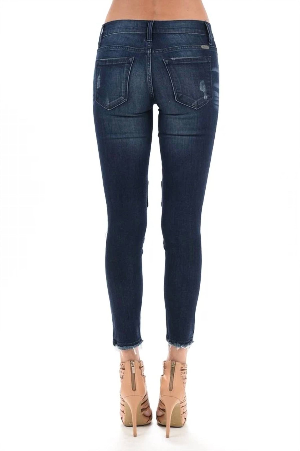 Kancan - Chloe Low Rise Motto Ankle Skinny Jeans