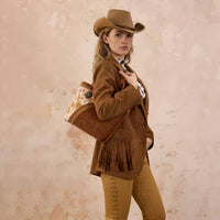 Montana West - TOOLED & COWHIDE TOTE BAG