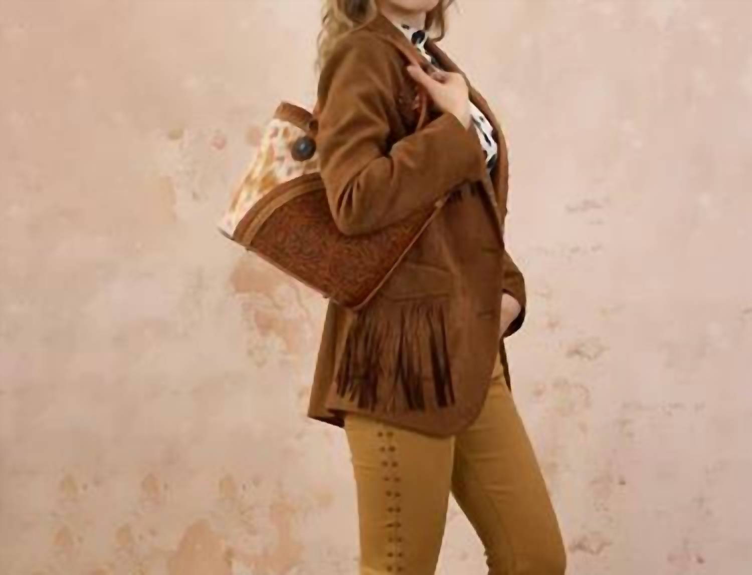 Montana West - TOOLED & COWHIDE TOTE BAG