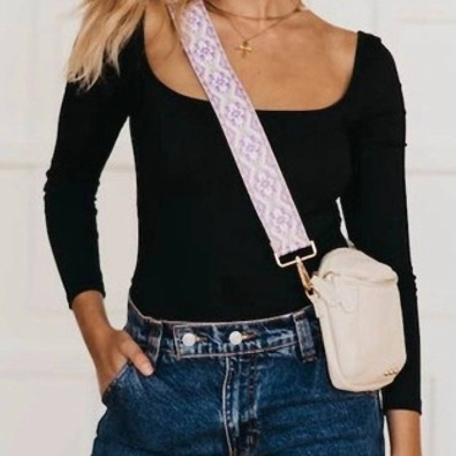 Pretty Simple - Ellie Boho Tapestry Strap Crossbody Bag