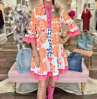 Jade - Placket Mini Dress