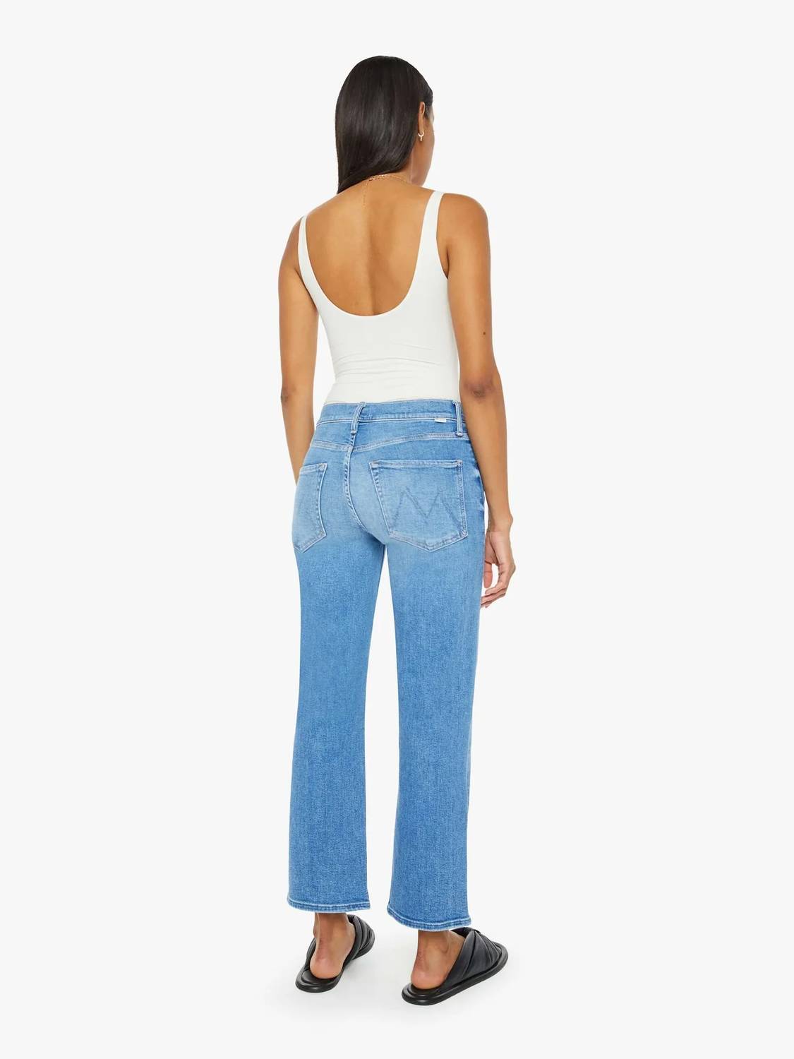 Mother - Mid Rise Rambler Zip Ankle Jean