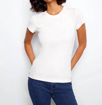 Charlie B - Tencel Ribbed Crew Neck T-shirt