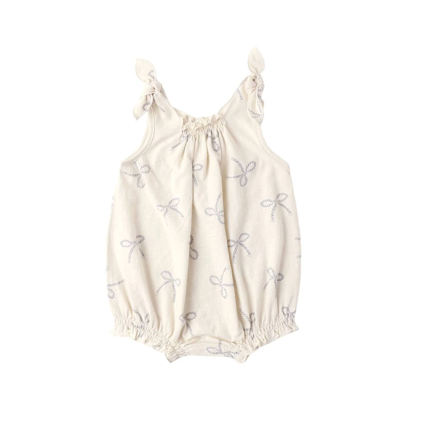 Rylee + Cru - Girl's Shoulder Tie Bubble Onesie