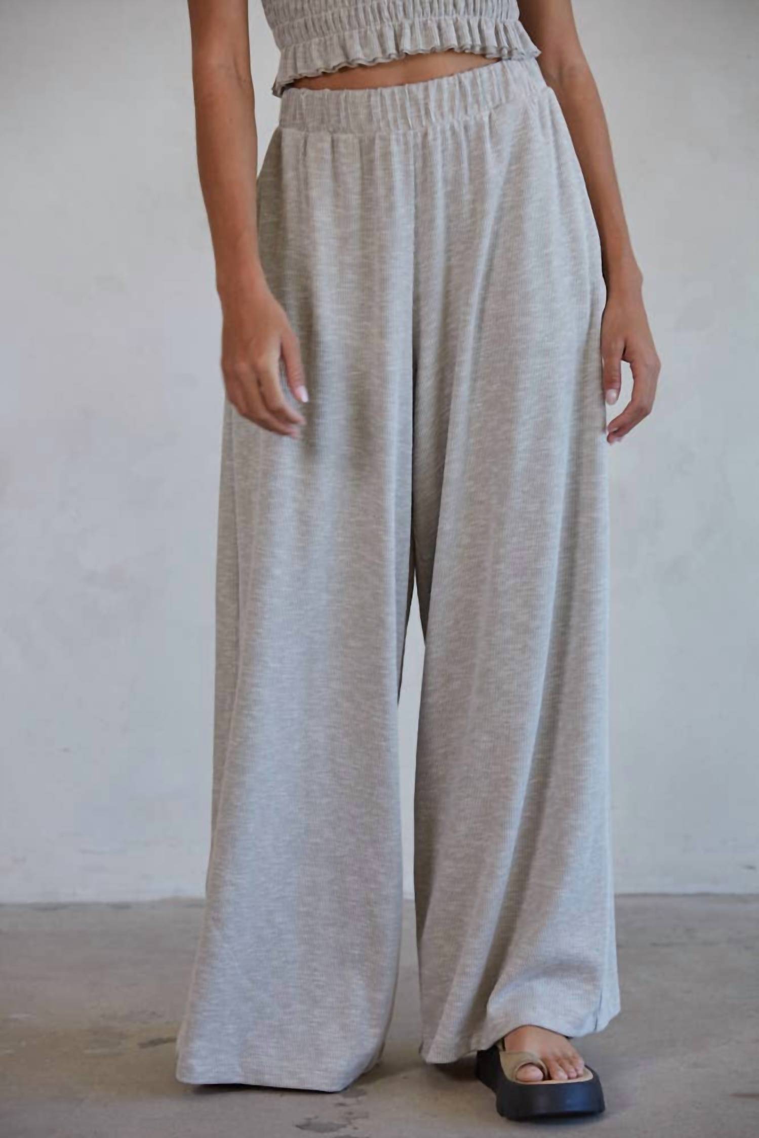 By Together - Everitt Wide-leg Knit Pants
