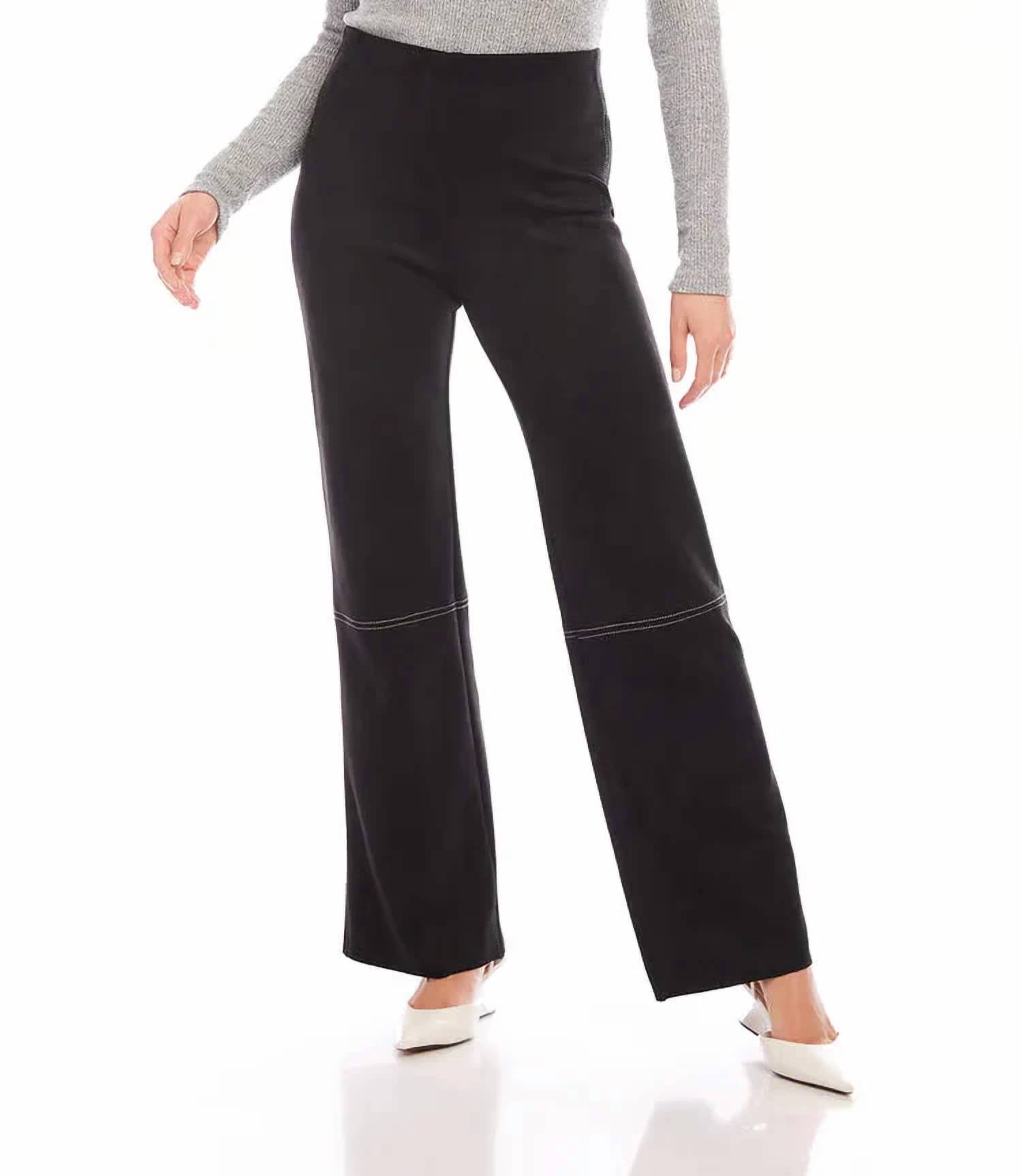 Karen Kane - Faux Suede Stitch Pants