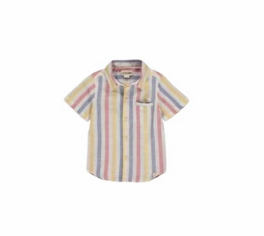 Me & Henry - Boy's Stripe Short Sleeve Shirt