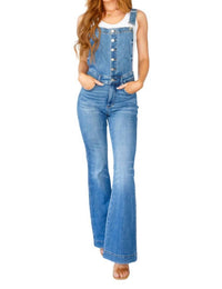Judy Blue - Control Top Retro Flare Overalls