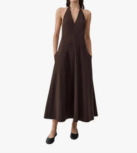 St. Agni - Halter Plunge Dress