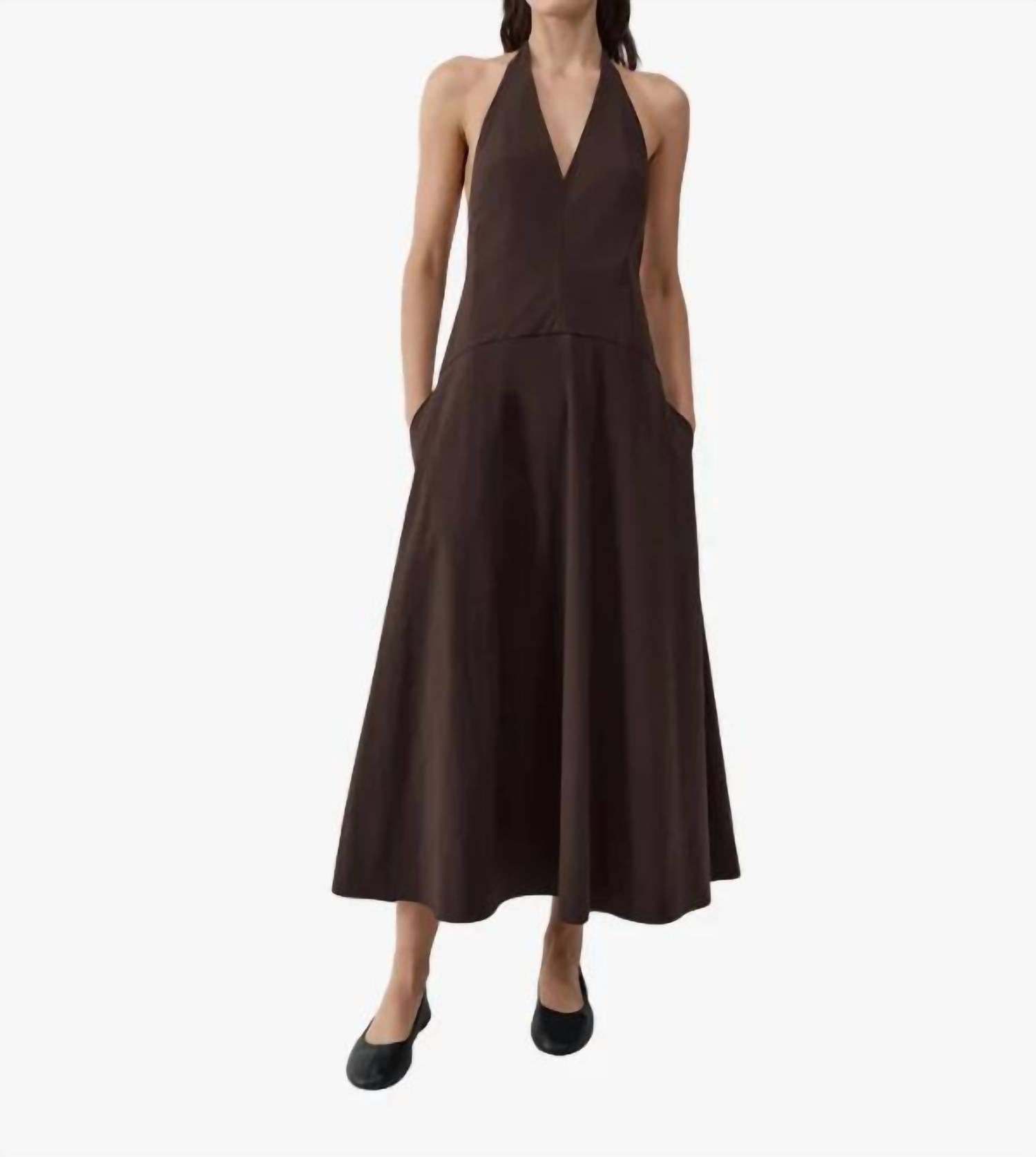 St. Agni - Halter Plunge Dress