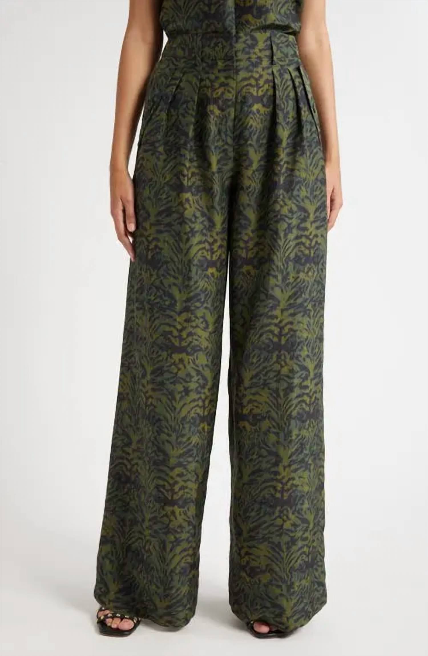 Ulla Johnson - Charlie Silk High Waist Wide Leg Pant