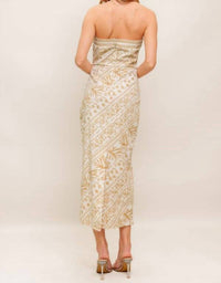 Flying Tomato - The Mackenna Strapless Midi Dress
