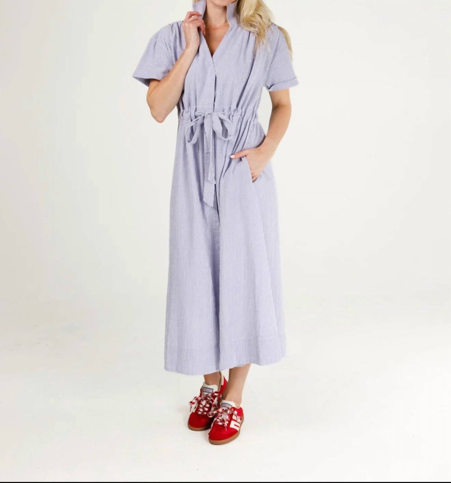 Holly Shae Design - Bria Seersucker Maxi Dress