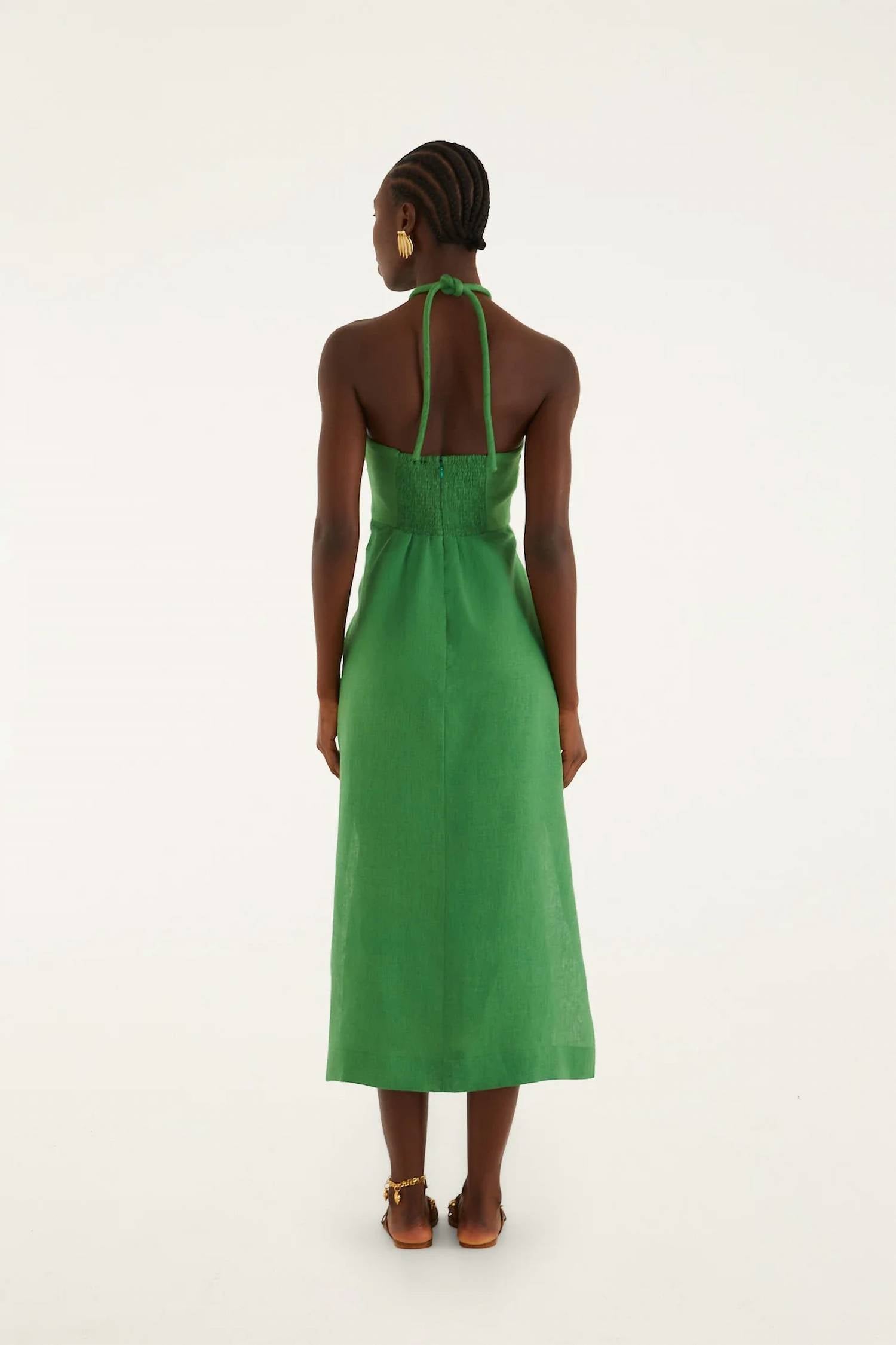 Farm Rio - Palm Tree Embroidery Dress