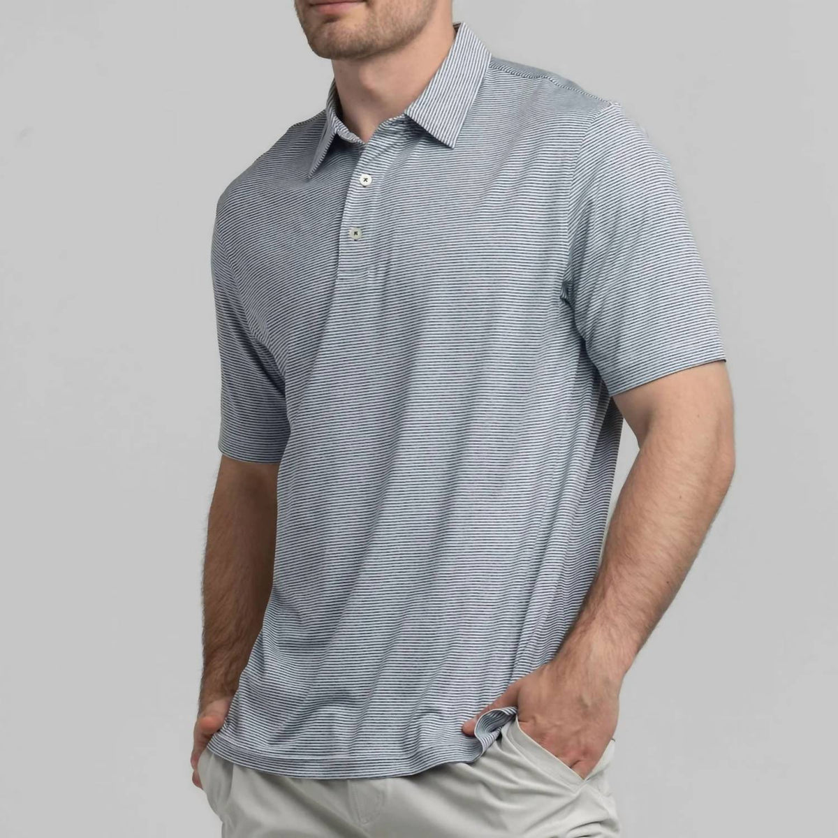Southern Shirt Company - Heather Madison Stripe Polo