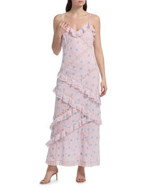 LoveShackFancy Nocelle Maxi Dress in lilac tide - women's dress