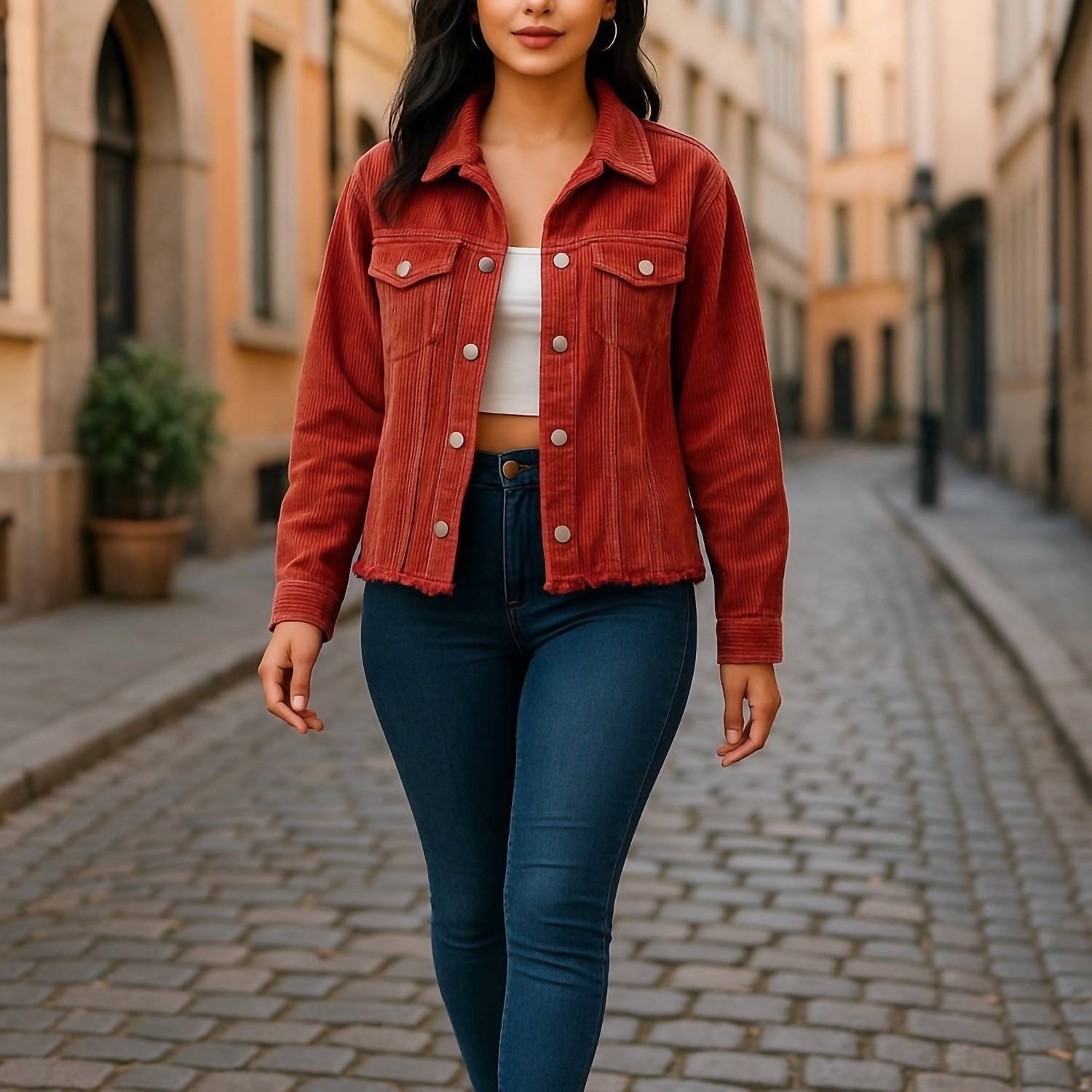 Macaron - Vintage Washed Corduroy Jacket