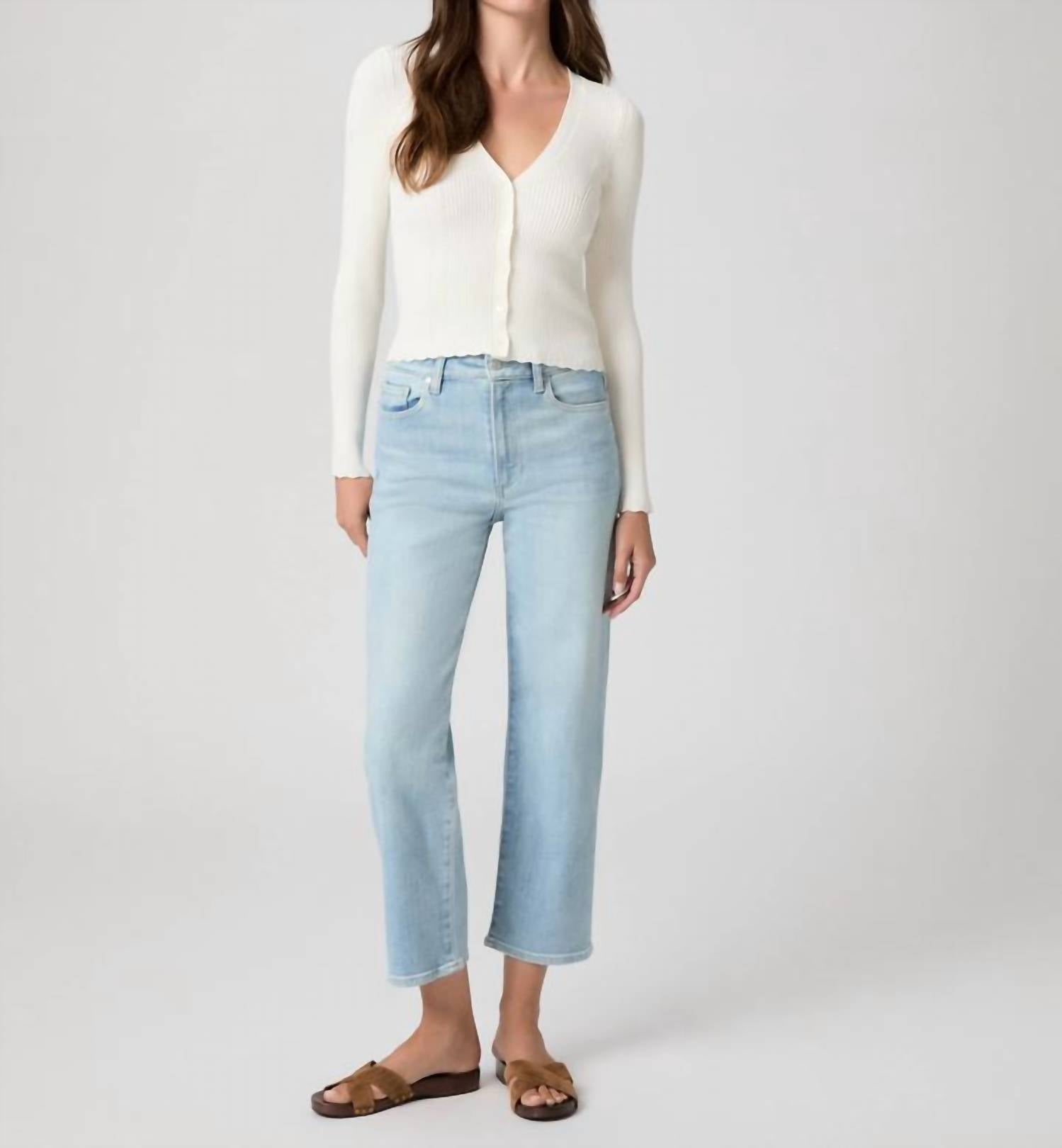 Paige - Stevie Crop Straight Jeans