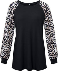 Shirley Stone - Leopard Raglan Top