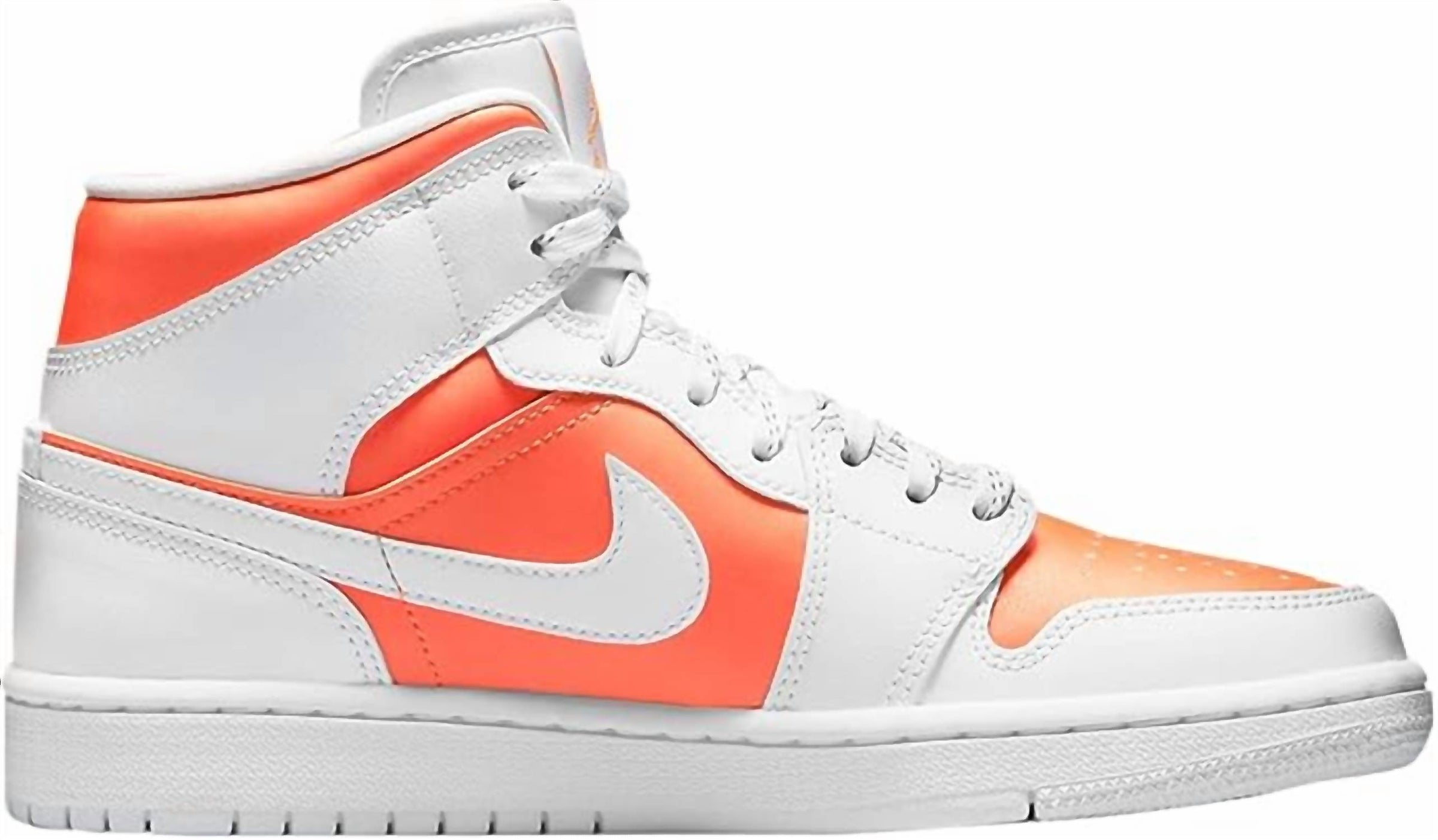 NIKE Women's Air Jordan 1 Mid Se Shoes in bright citrus - women's sneaker