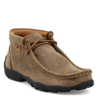 TWISTED X Kid's Chukka Driving Moc Shoes in distressed tan - kids' sneaker