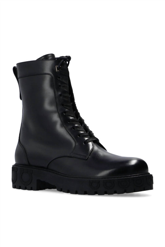 Salvatore Ferragamo - Women's Leather Combat Boots