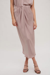 Fun 2 Fun - Easy Days Satin Midi Skirt