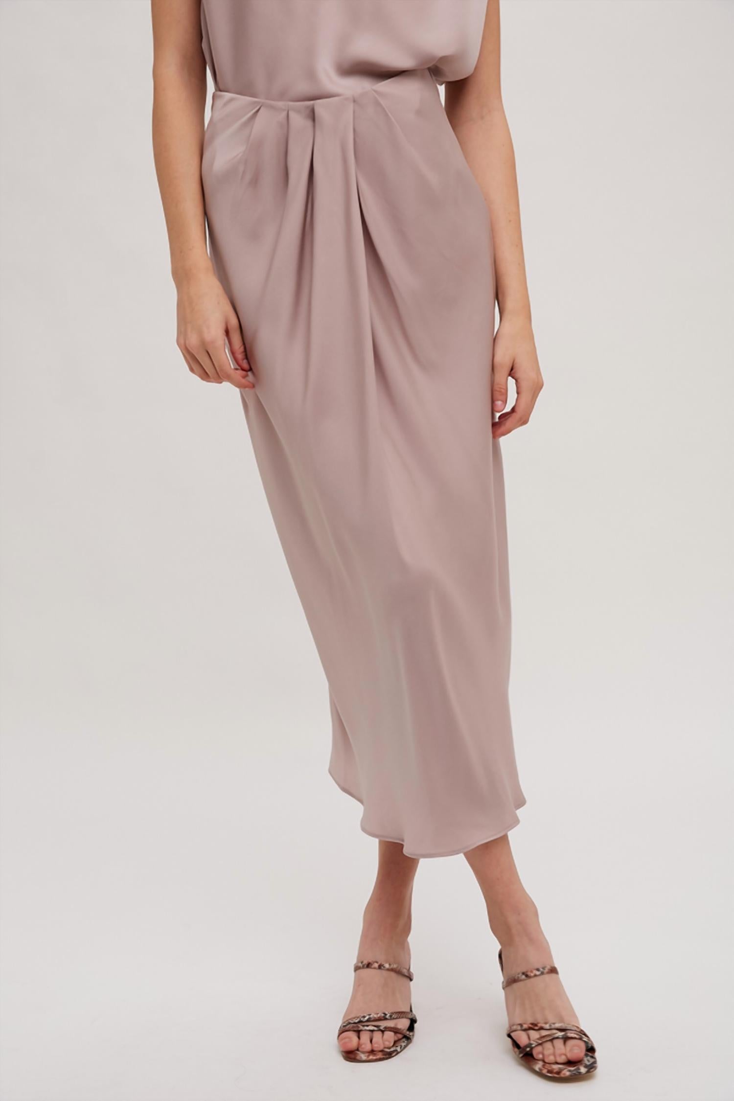 Fun 2 Fun - Easy Days Satin Midi Skirt