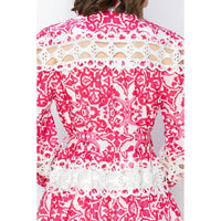 Ina Fashion - Positano Crochet Lace Mini Dress