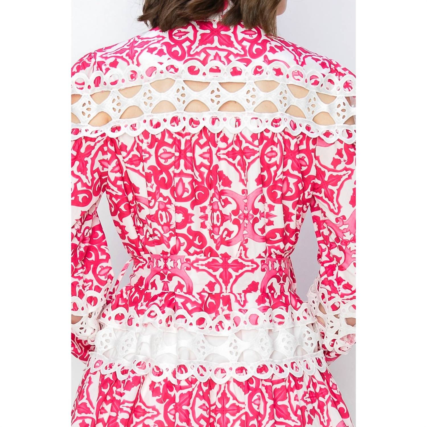 Ina Fashion - Positano Crochet Lace Mini Dress
