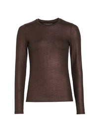 Majestic Filatures - Soft Touch Metallic Crewneck Top
