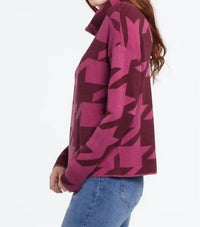 Tribal - Idina Intarsia Knit Cowl Neck Sweater