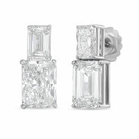 Diana M Jewels - Women's Emerald Lab-Grown Diamond Stud Earrings (4.00 Ct TCW) - Signature Plus