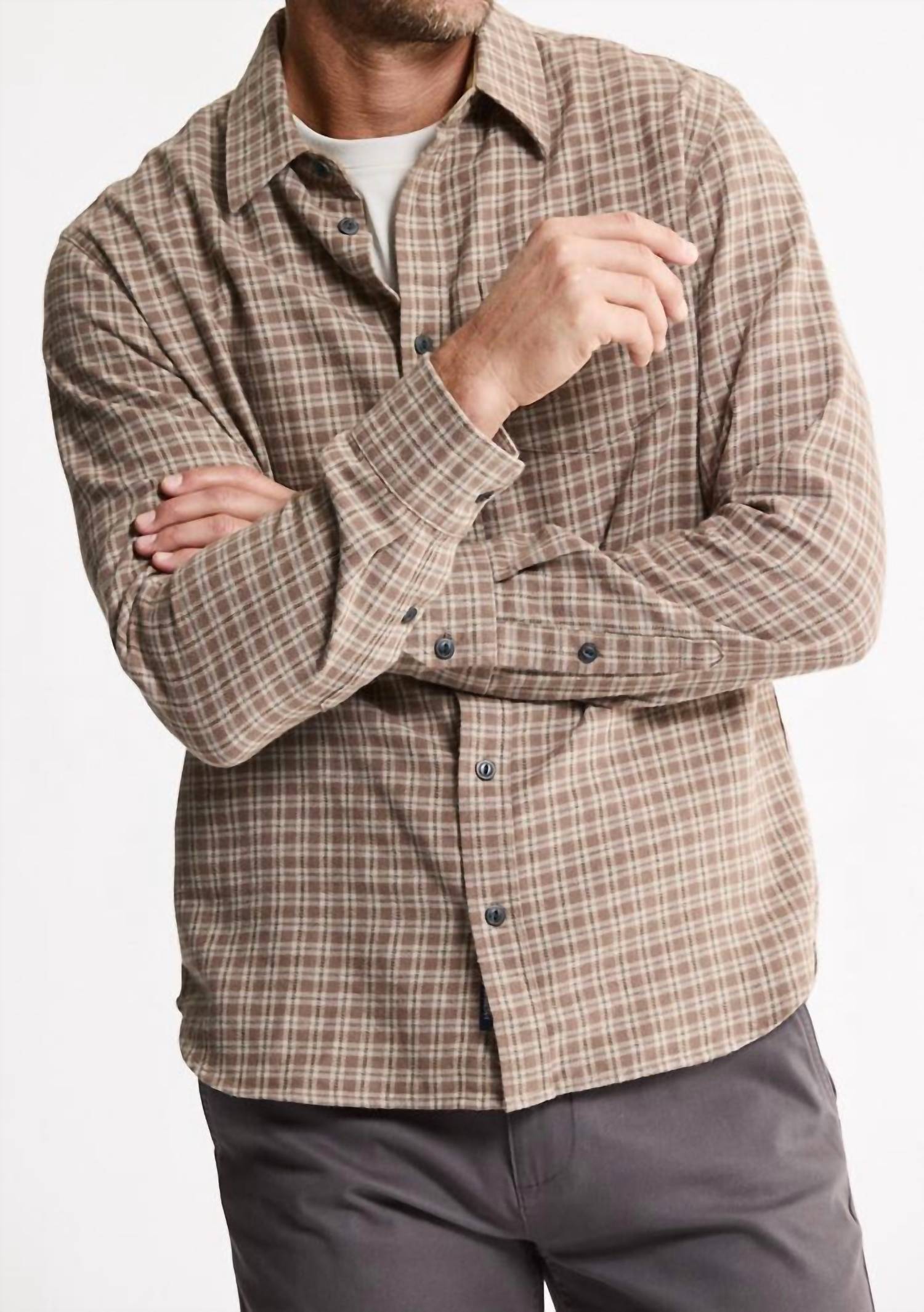 Jachs New York - Manor Twill Button-Up Flannel Shirt