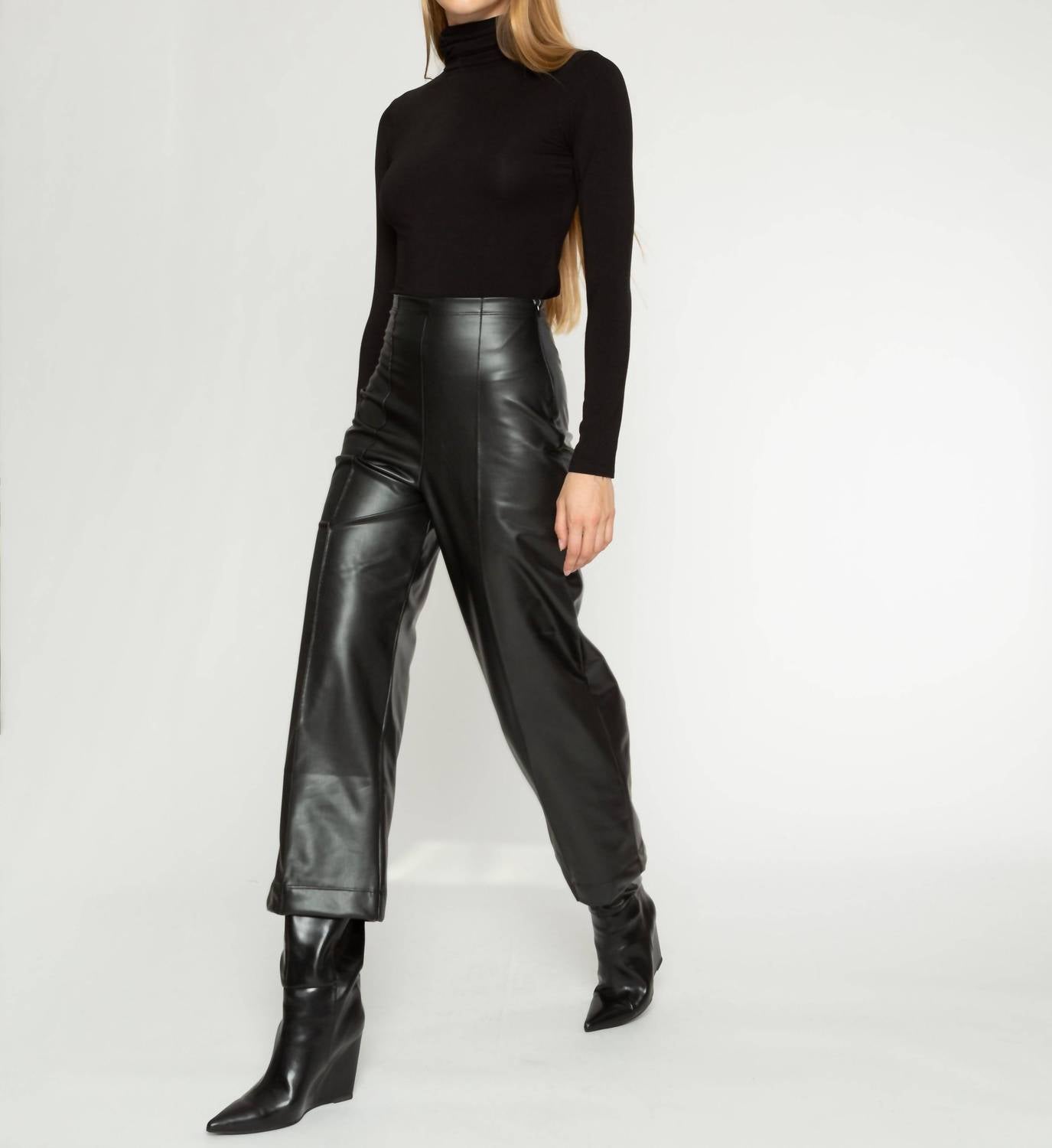 Ripley Rader - Vegan Leather Straight Leg Pant