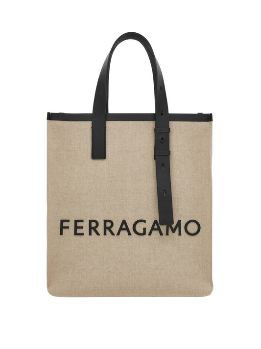 Salvatore Ferragamo - Men's Tote Bag With Signature