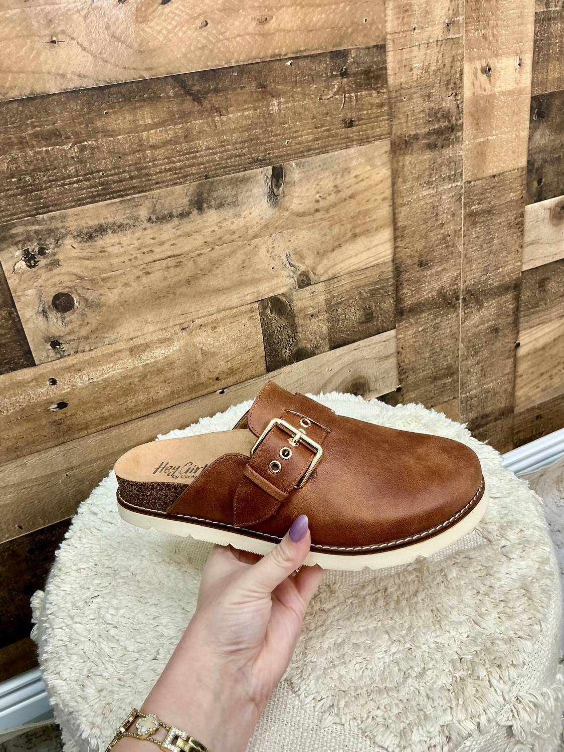 Corkys Footwear Women's Day Dream Clog in brown - women's shoe - alternate view