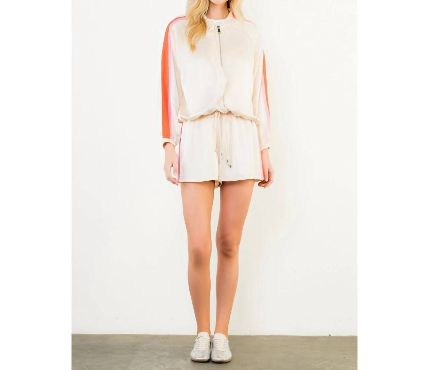 Thml - Elastic Waist Side Stripe Shorts