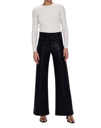 PISTOLA Lana High Rise Ultra Wide Leg Jeans in coated noir 1 - women's jeans
