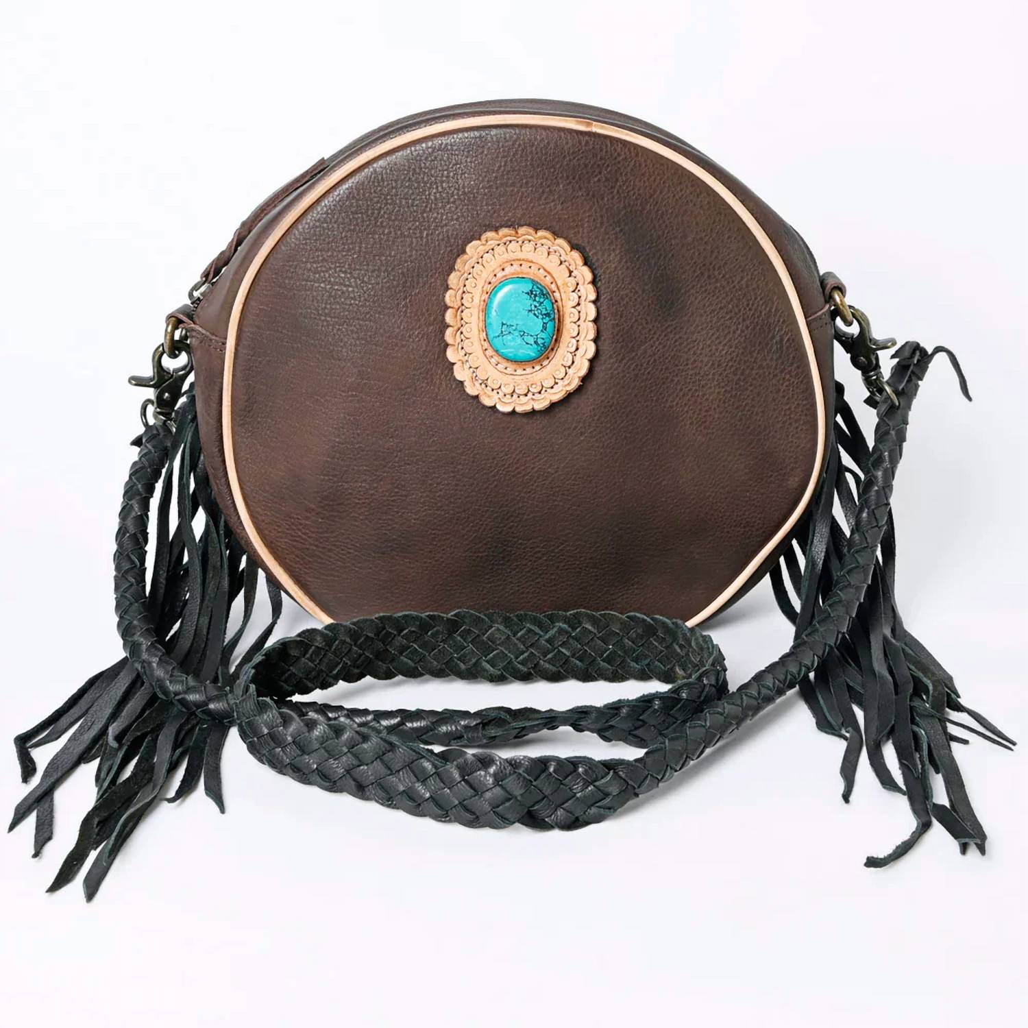 American Darling - Women's Leather Round Bag